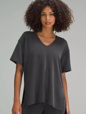 Lululemon Ribbed Softstreme Relaxed-Fit T-Shirt – Size 10 | Soft Ribbed Tee